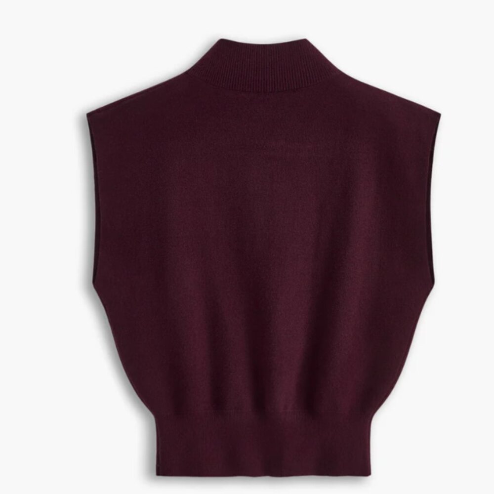 Commense brown sweater vest - small